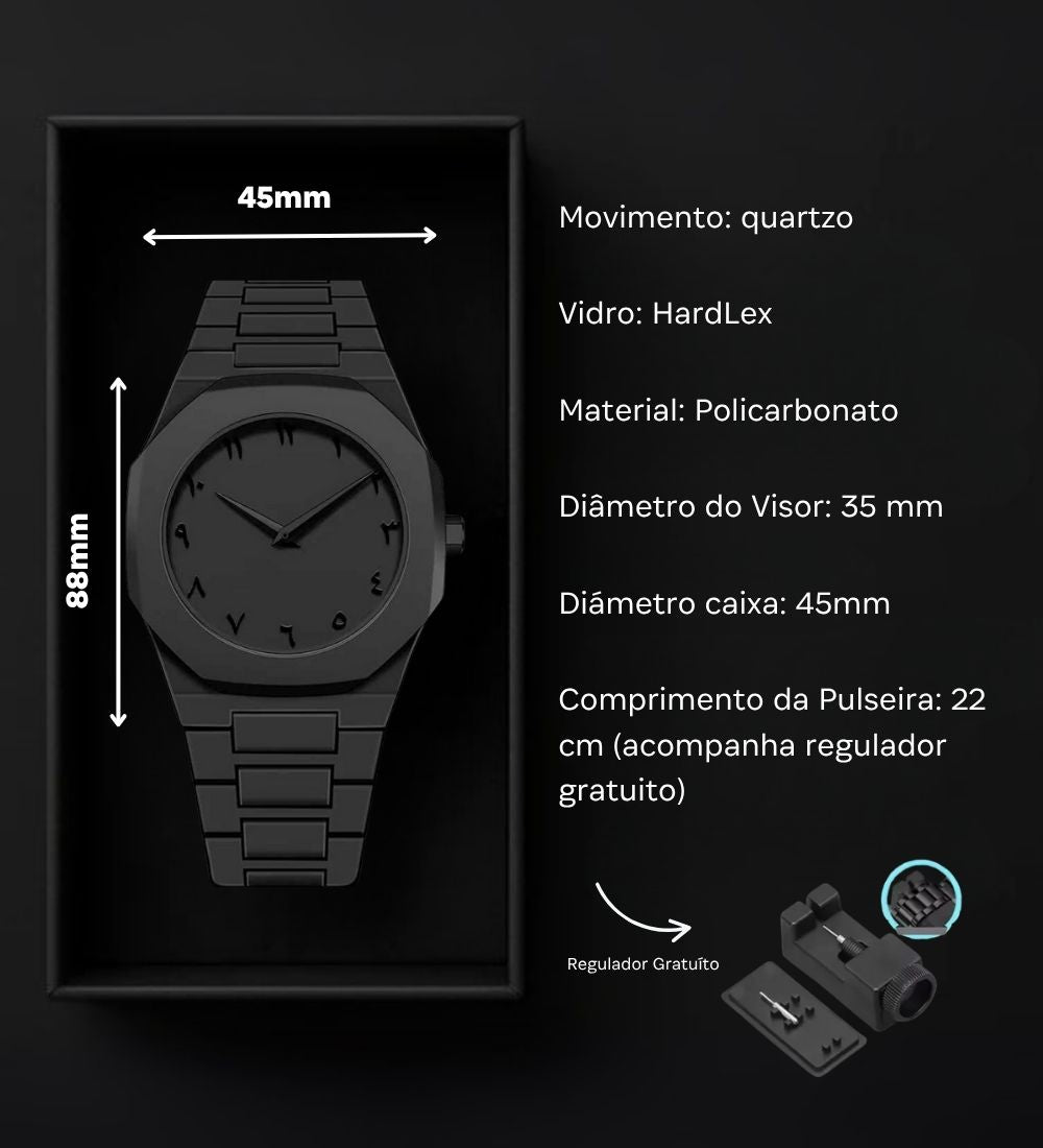 Relógio GS Shadow Rebel™ | Edição Limitada + (BRINDES EXCLUSIVOS)